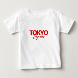 Red Tokyo Japan Grafik Print Kleinkind Shirt