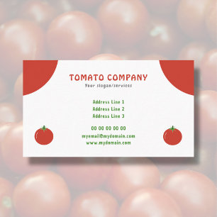 Red Tomato Business Card Visitenkarte