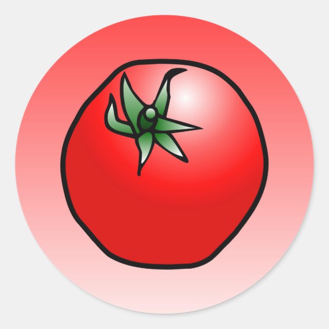 Red Tomato Runder Aufkleber (Vorderseite)