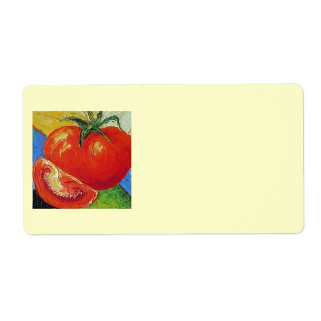 Red Tomato Shipping Label (Vorne)