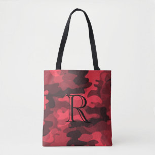Red Tone Camouflage Muster mit Monogramm