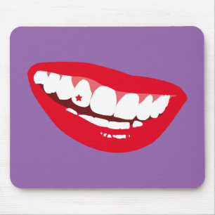 Red Tooth Gem Mousepad