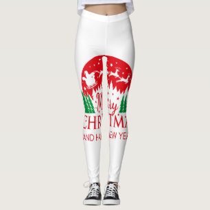 Red Top Qualität Weihnachten Leggings für Geschenk