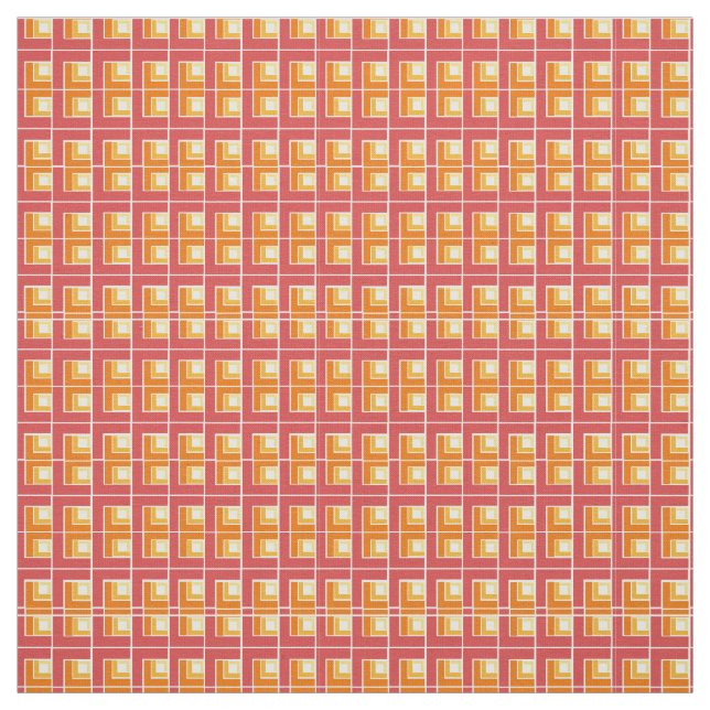 Red Topsy Turvy Stoff (Muster)