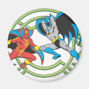 Red Tornado + Batman Magnet