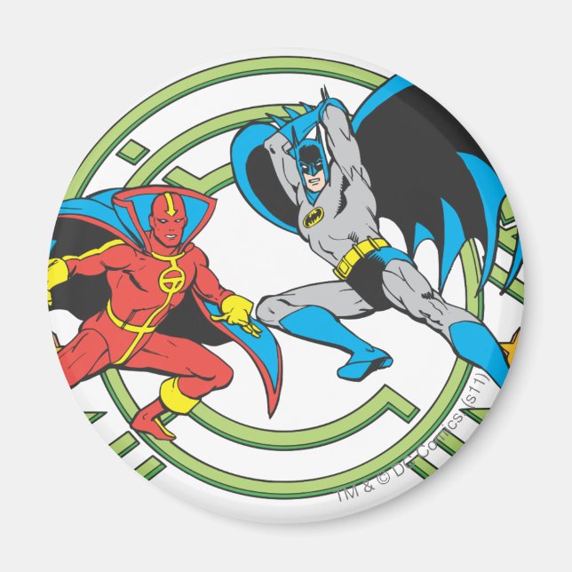 Red Tornado + Batman Magnet (Vorne)
