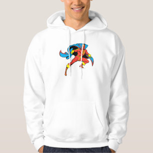 Red Tornado Cape Pose Hoodie