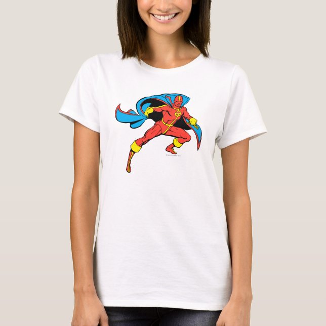 Red Tornado Cape Pose T-Shirt (Vorderseite)