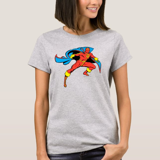 Red Tornado Cape Pose T-Shirt (Vorderseite)