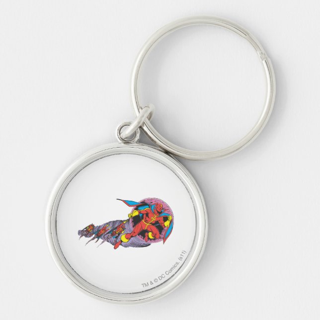 Red Tornado in Wind Motion Schlüsselanhänger (Vorne)