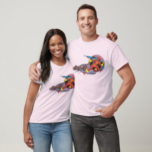 Red Tornado in Wind Motion T-Shirt
