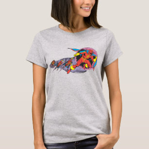 Red Tornado in Wind Motion T-Shirt