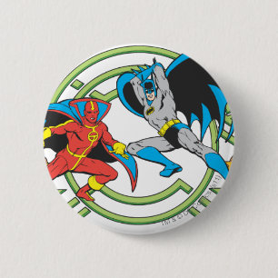 Red Tornado und Batman Button