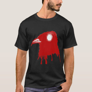 [Red_Toxic_Crow] - Schwarzes T-Shirt