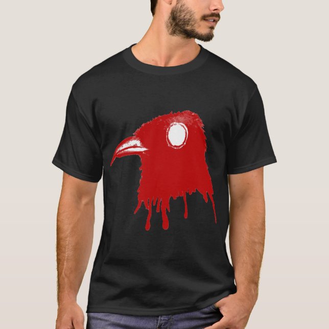 [Red_Toxic_Crow] - Schwarzes T-Shirt (Vorderseite)