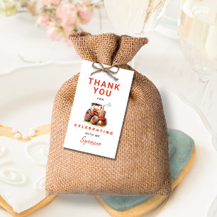 Red Tractor Birthday Vielen Dank für Ihr Interesse Geschenkanhänger