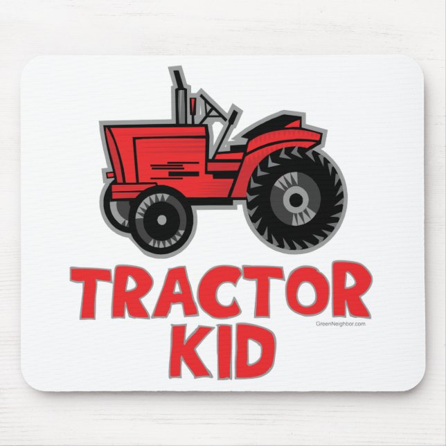 Red Tractor Kid Mousepad (Vorne)