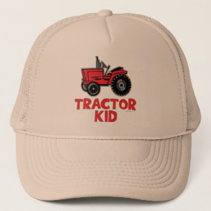 Red Tractor Kid Truckerkappe