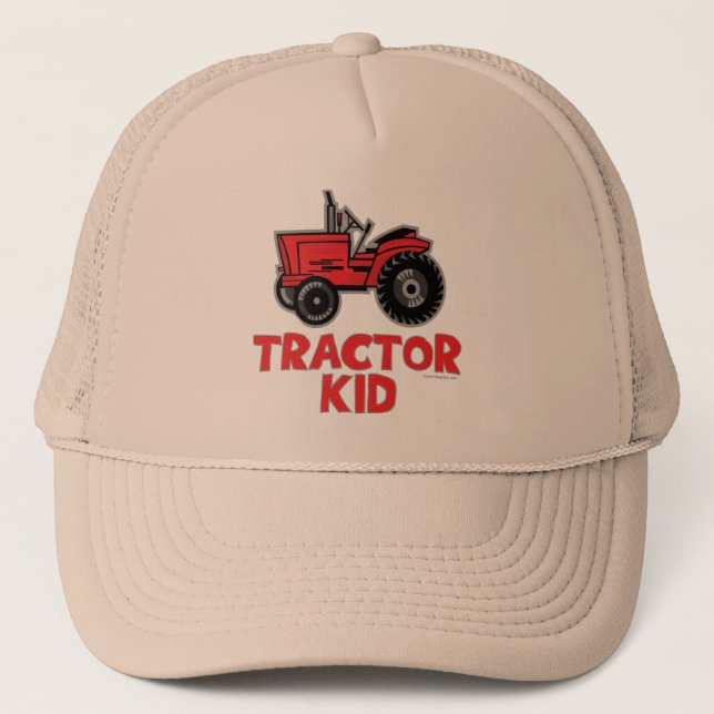 Red Tractor Kid Truckerkappe (Vorderseite)