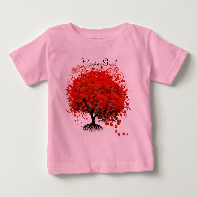 Red Tree Wedding T - Shirt (Vorderseite)