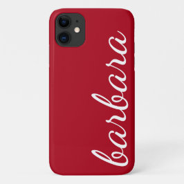 Red Trendy Script Personalisiert Case-Mate iPhone Hülle
