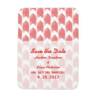 Red Tribal Arrows Save the Date Flexi Magnet