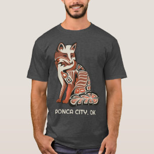 Red Tribal Fo Ponca City OK Native American Artwor T-Shirt