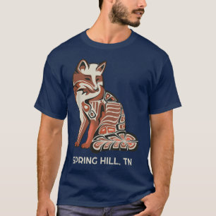 Red Tribal Fo SpringHill Native American Artwork S T-Shirt