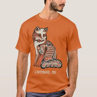 Red Tribal of Livonia Native American Artwork Styl T-Shirt