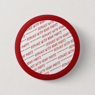 Red Trimmed Foto Template Button
