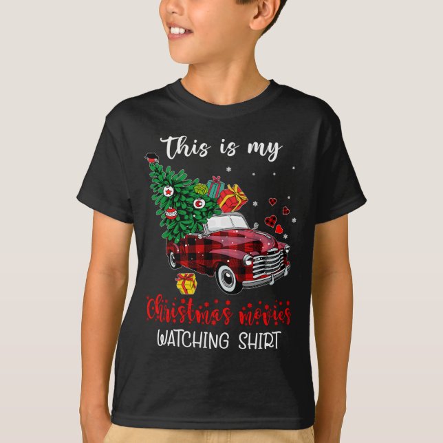Red Truck Das ist mein Weihnachtsfilm, der Buff gu T-Shirt (Vorderseite)