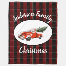 Red Truck Familie Weihnachten