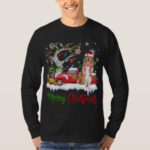 Red Truck Frohe Weihnachtsbaum Rough Collie Pajama T-Shirt