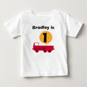 Red Truck Individualisierbare Geburtstagshypots Baby T-shirt