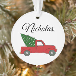 "Red Truck" Personalisiert Ornament