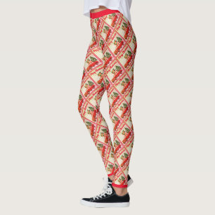 Red Truck Tree Niedlicher Spaß Novelty Frohe Weihn Leggings