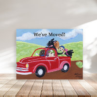 Red Truck und Labrador Neue Adresse