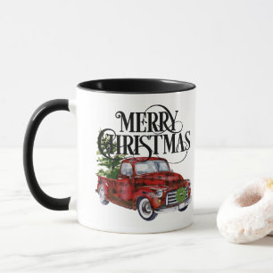 Red Truck Weihnachts-Tasse Tasse
