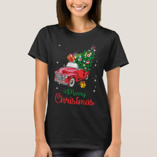 Red Truck Weihnachtsbaum T-Shirt