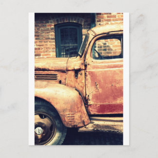 Red Truck Wreck Postkarte