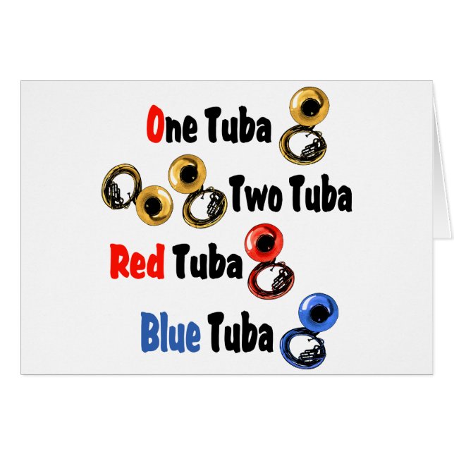 Red Tuba Blue Tuba (Vorderseite (Horizontal))