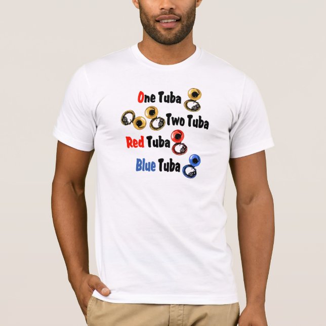 Red Tuba Blue Tuba T-Shirt (Vorderseite)