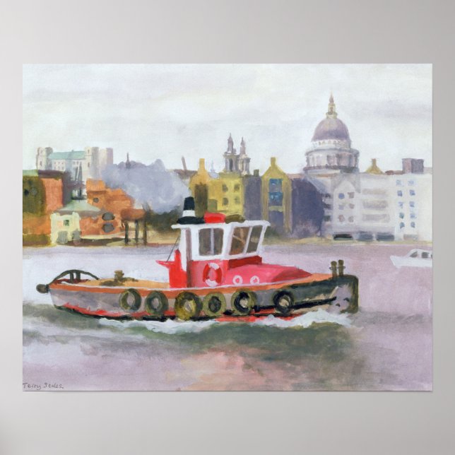 Red Tug vorbei St. Pauls 1996 Poster (Vorne)