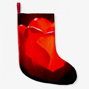 Red Tulip Blume - Feuer Kleiner Weihnachtsstrumpf