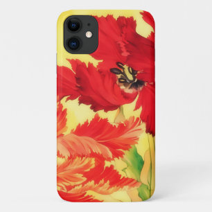 Red Tulip Blume Vintag Art Phone Case