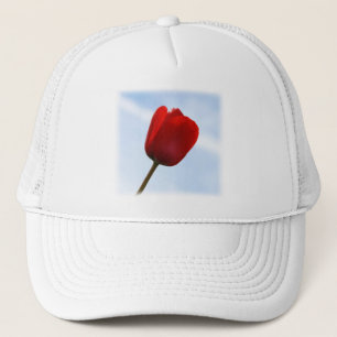 Red Tulip Hat Truckerkappe