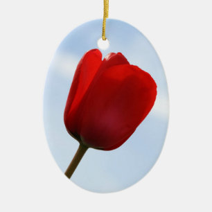 Red Tulip Ornament