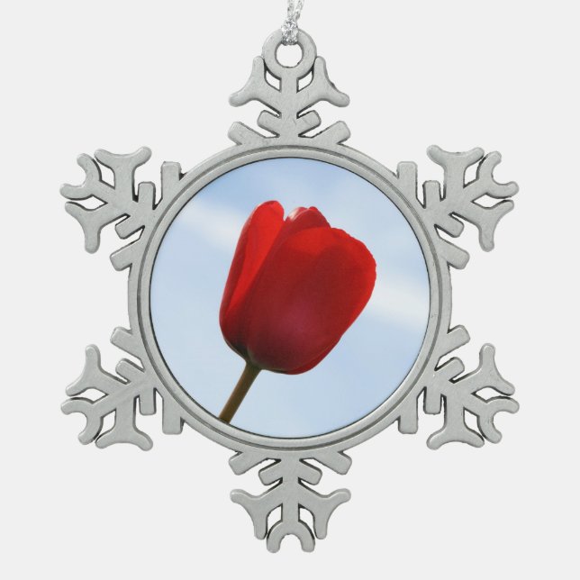 Red Tulip Ornament (Vorderseite)