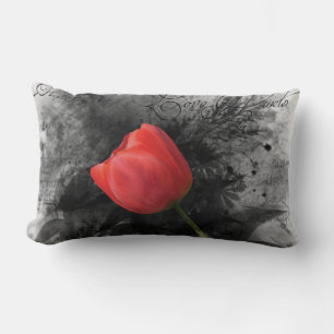 Red Tulip Pillow Lendenkissen