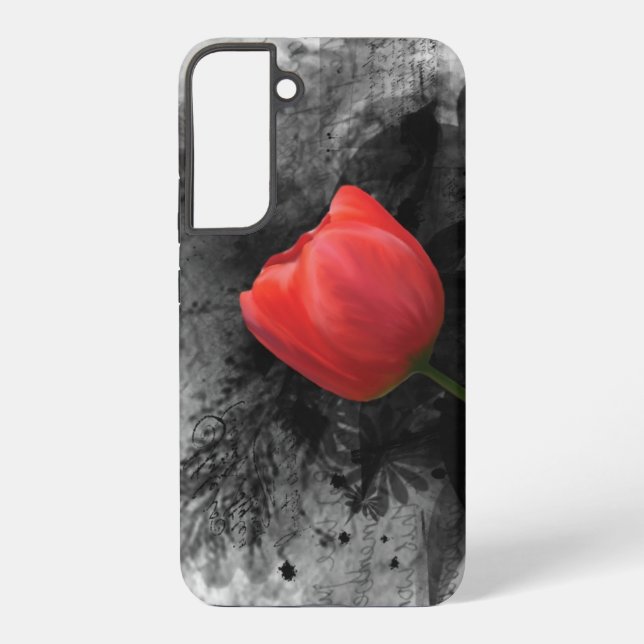 Red Tulip Samsung Galaxy Hülle (Rückseite)